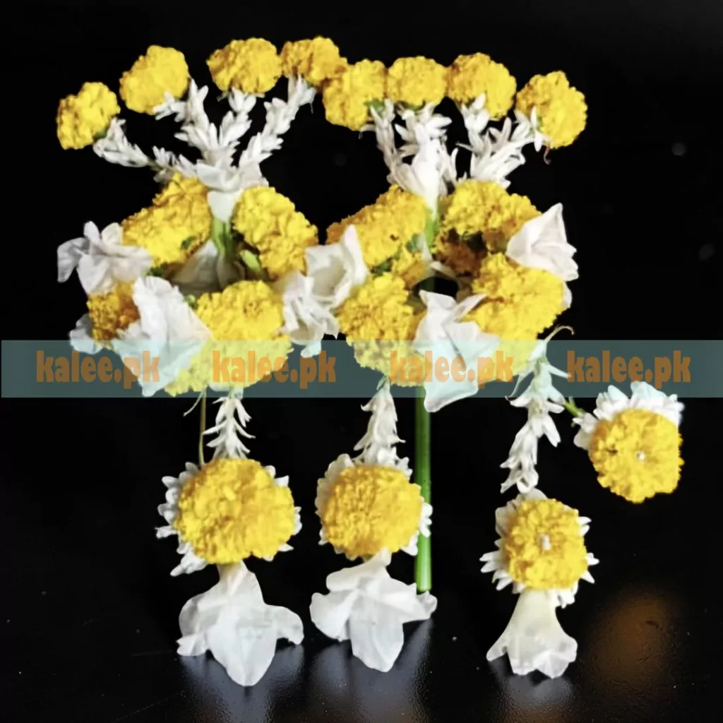 Marigold Flowers Complete Jewellery Set - Kalee کلی
